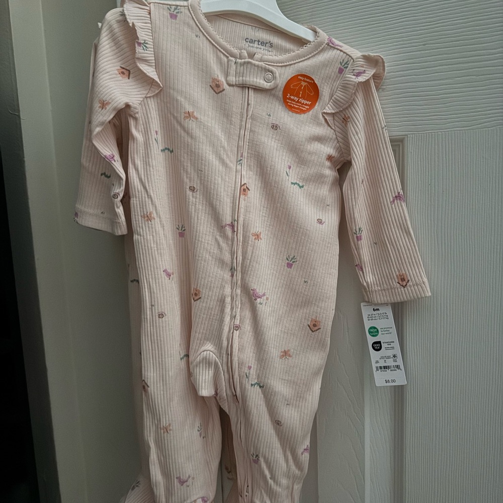 Carter's Pink Footed Sleepers - Bundle of 2